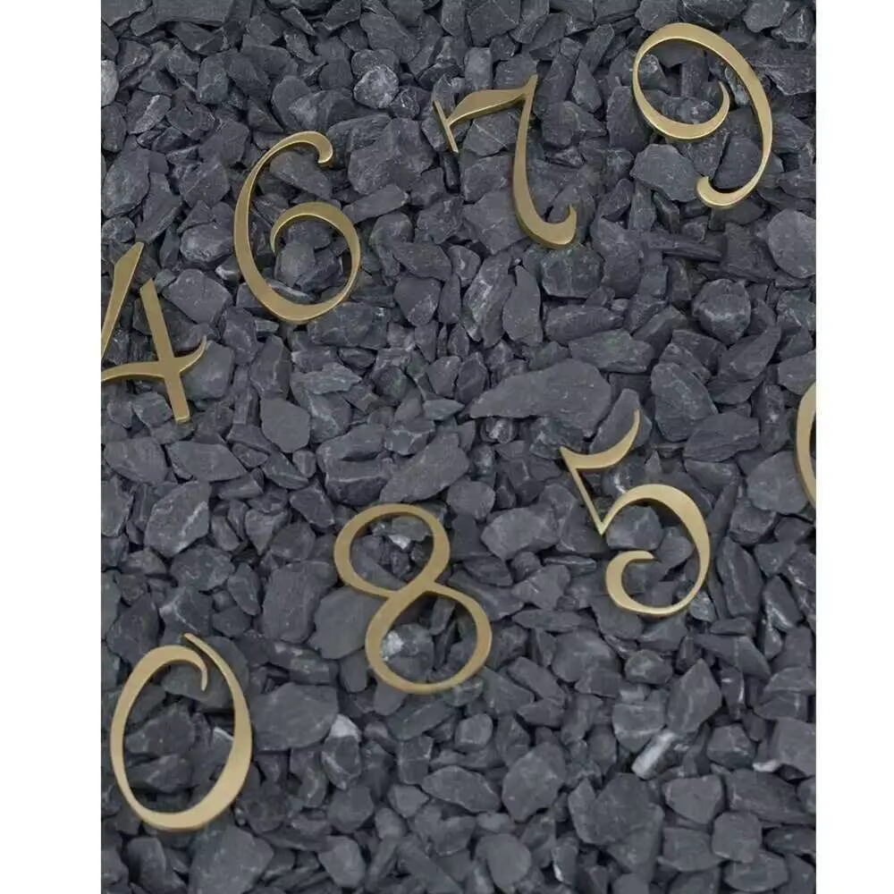 Nordic Network Red Wind in Style Brass Home Door Room No. Numéro d'identification numérique résidentiel d'hôtel