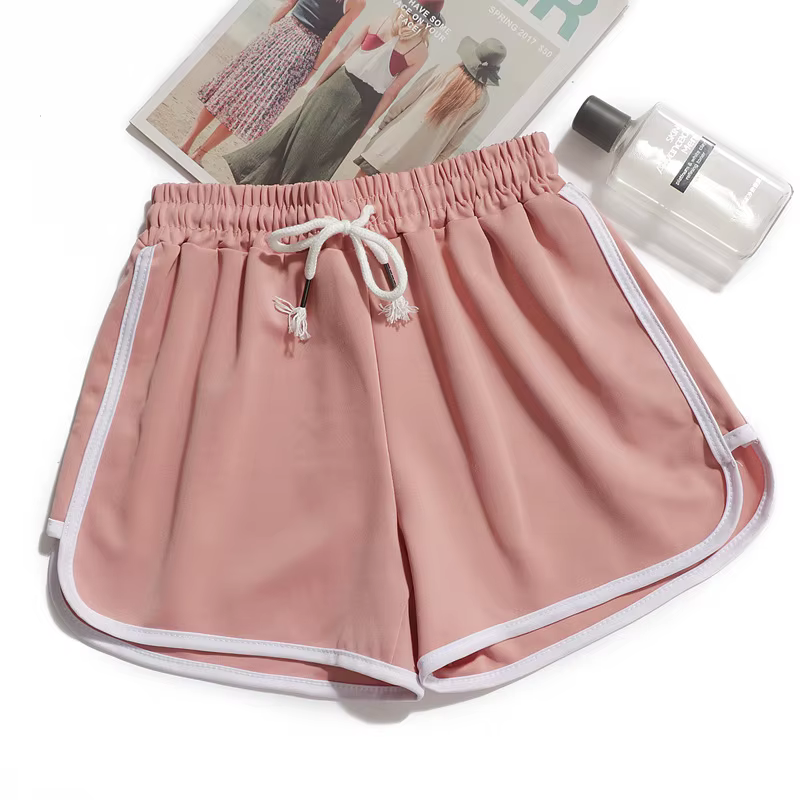 Short de yoga pour femmes, vêtements d'extérieur d'été, taille moyenne, pantalon droit ample, élégant, fin, respirant, jambes larges, pantalon court de gymnastique