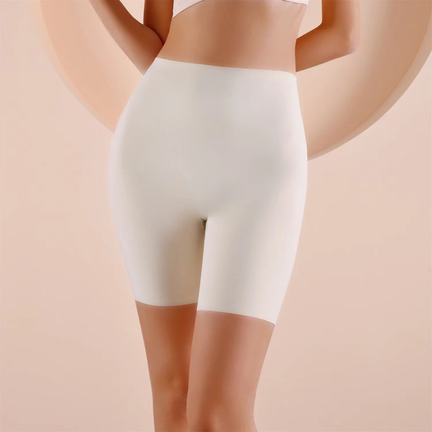 Shorty taille haute sans couture pour femme