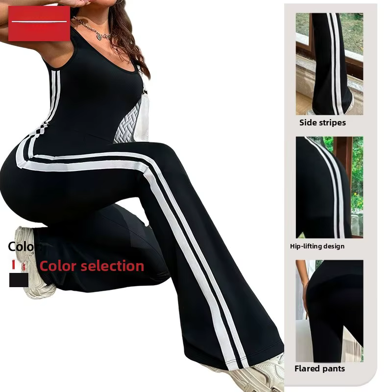 Débardeur de sport moulant élastique sculptant pour femme