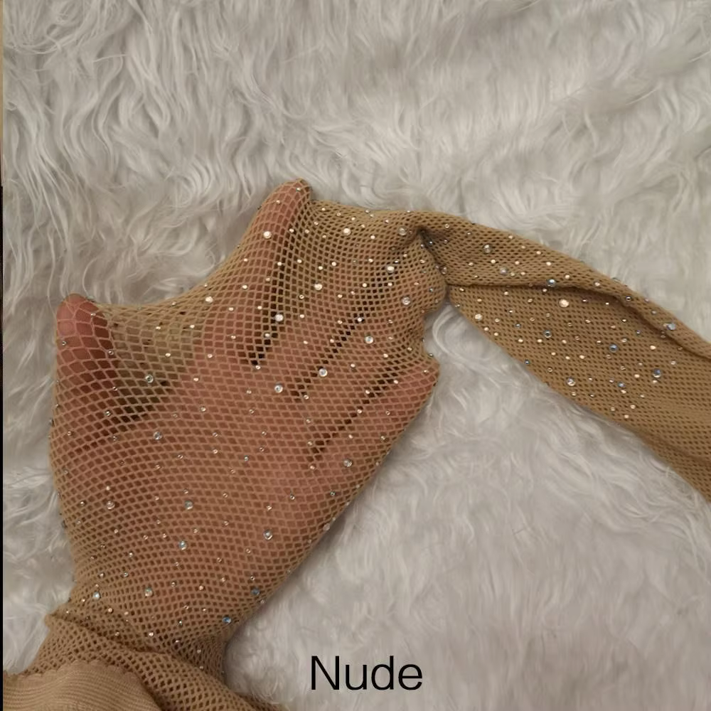 Collants résille brillants à la mode
