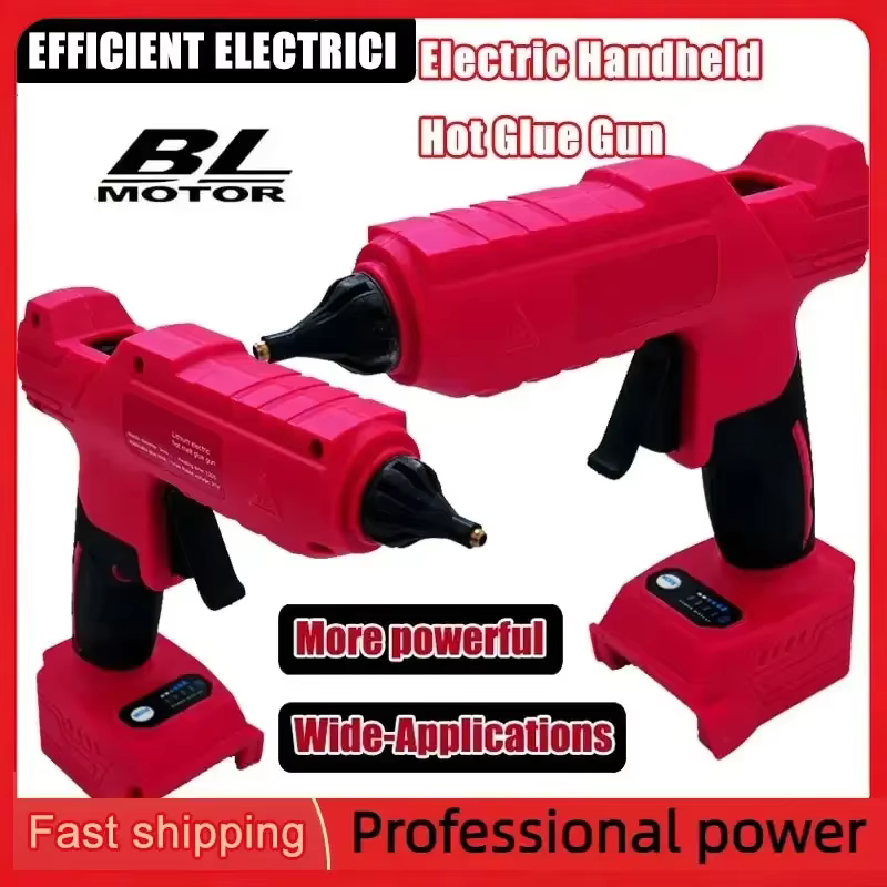Pistolet à colle chaude électrique sans fil, outil de réparation et de bricolage, pistolet à air chaud pour soudage à chaud, buse anti-brûlure pour batterie Milwaukee 18V