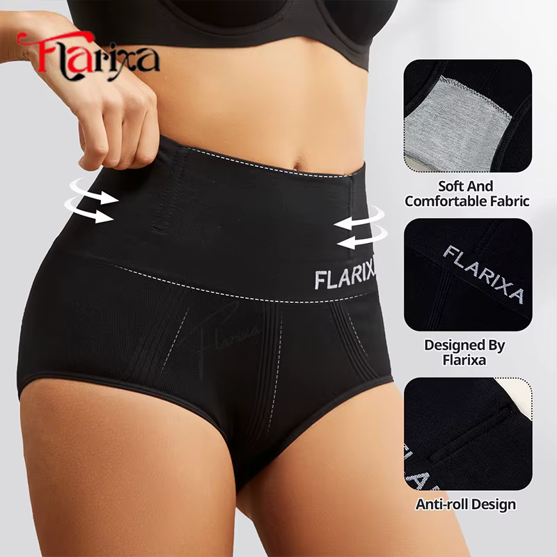 Flarixa sans couture Shaper ventre contrôle culottes femmes façonnage slips post-partum