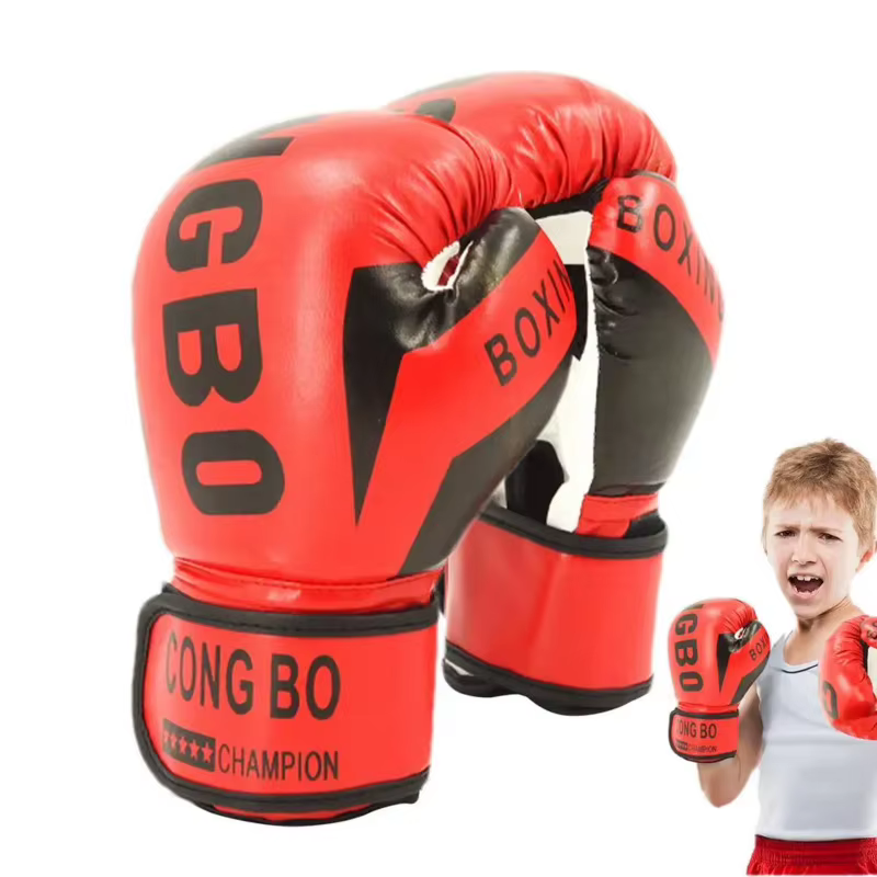 Gants de boxe pour enfants, protège-mains en PU pour la musculation, l'entraînement en salle de sport et les exercices