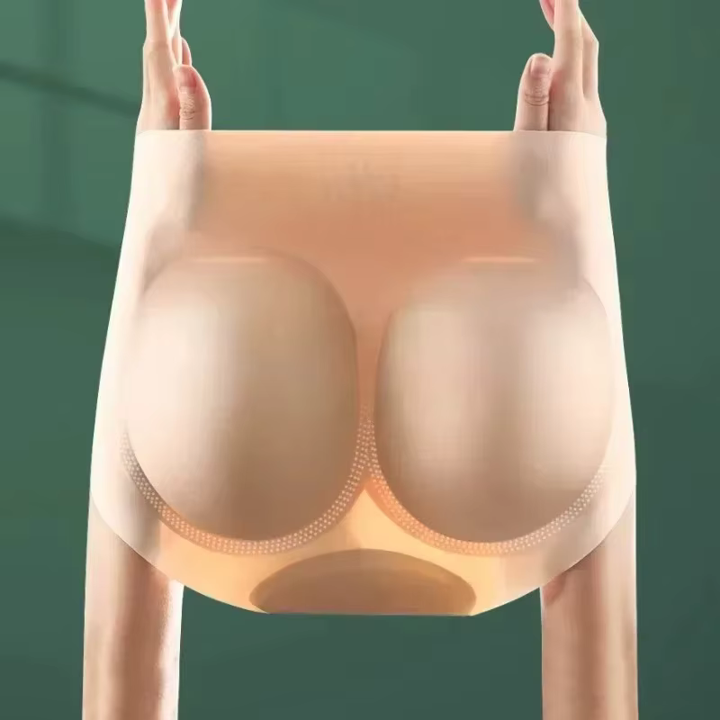 Culotte gainante sans couture d'été avec coussinets en silicone pour les hanches et rehausseurs de fesses