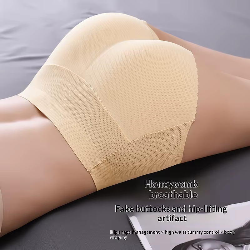 Culotte gainante pour femme avec coussinet en silicone