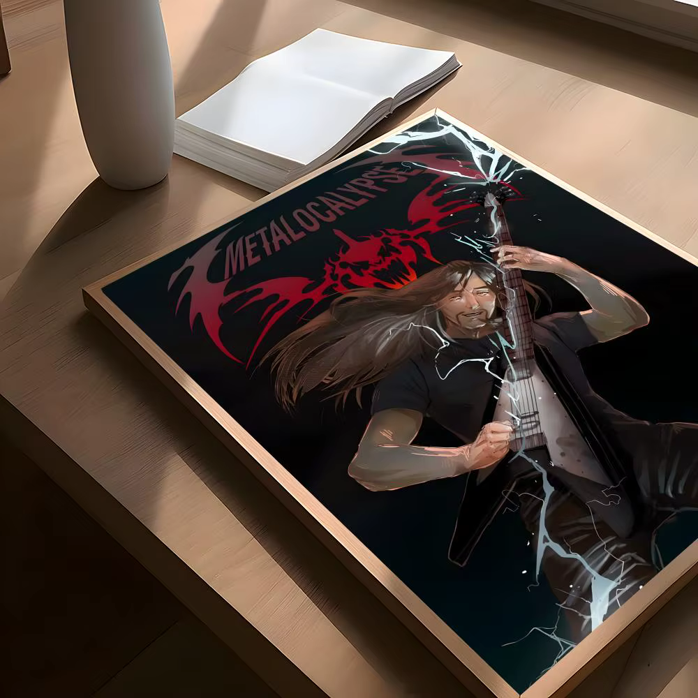Affiche M-M-Metalocalypse en PP de qualité supérieure, autocollant mural, à décoller et à coller, impression HD, décoration intérieure imperméable