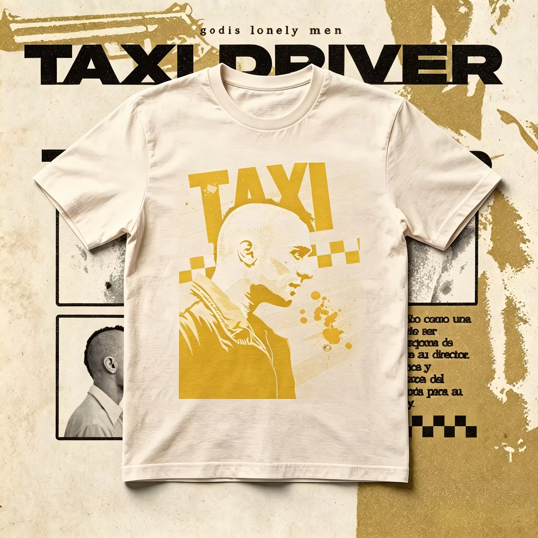 T-shirts classiques Taxi Driver, style streetwear, punk rock, hip hop, pour hommes et femmes, décontractés, à manches courtes, col rond, unisexe, hauts tendance