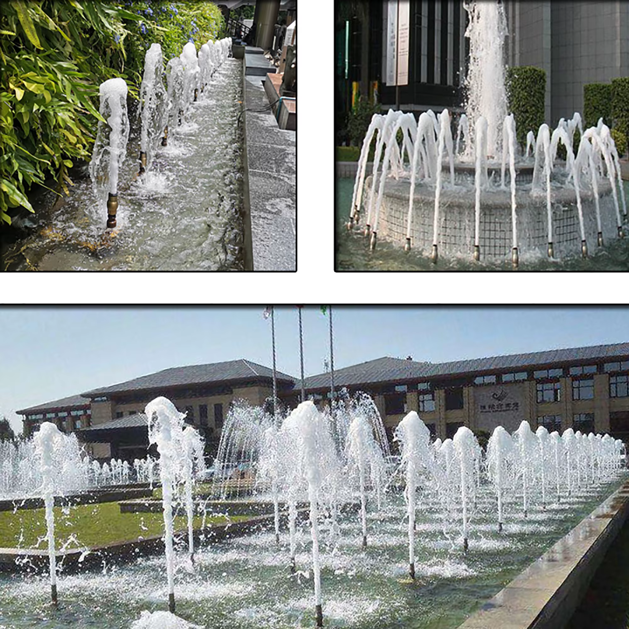 Fontaine à colonne à bulles de 1 ", buse de fontaine à mousse en acier inoxydable, fontaine de décoration ornementale pour jardin, hôtel, étang, paysage aquatique