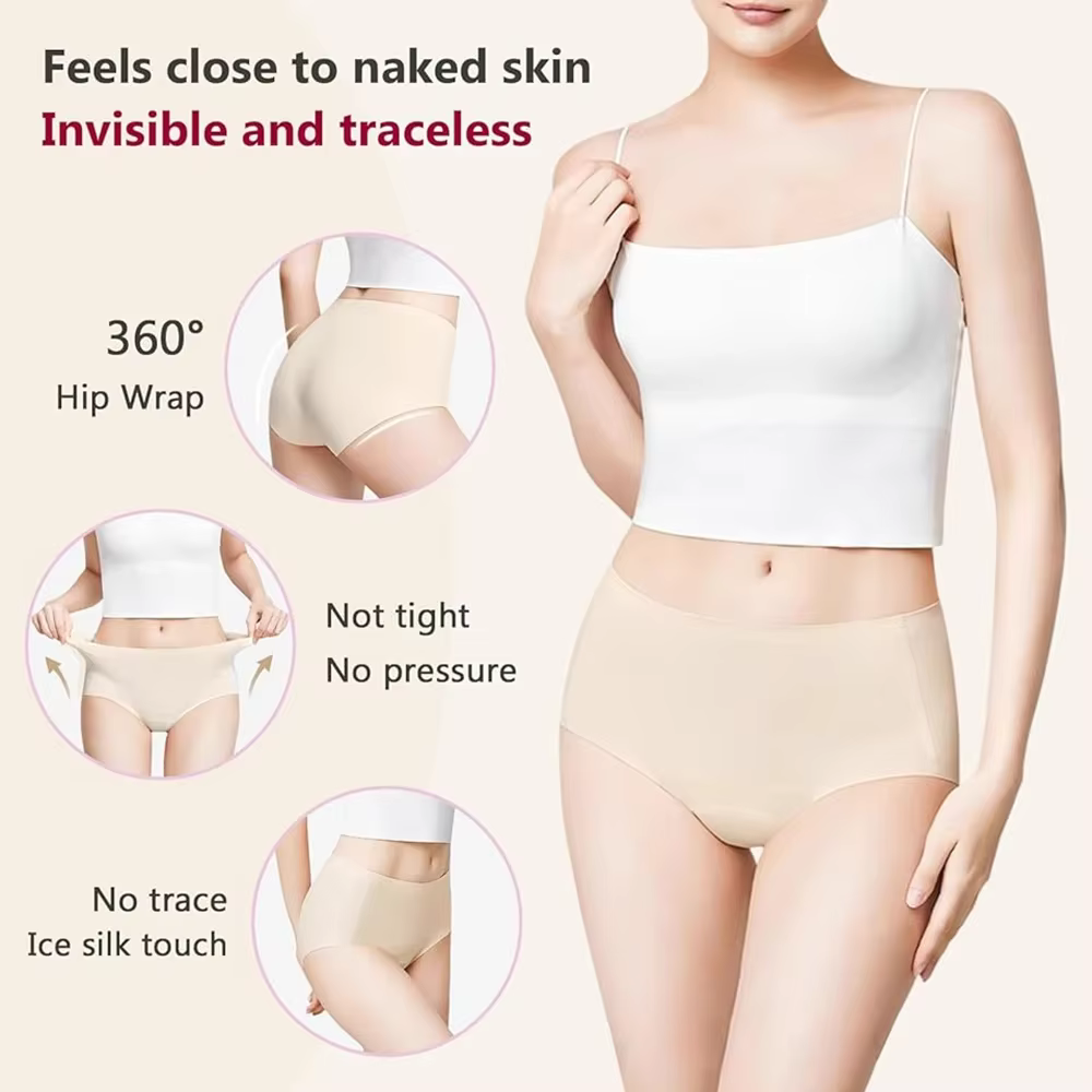 3 pièces culottes anti-orteil de chameau femmes anti-camel sans couture slips sans présentation sous-vêtements pour