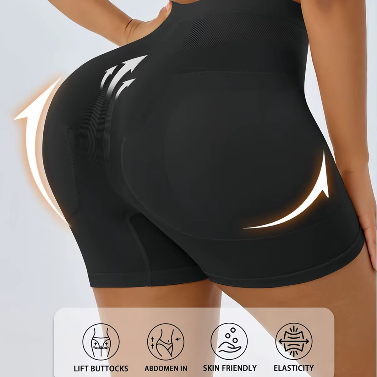 Flarixa Culotte gainante rehausse-fesses pour femme avec coussinets amovibles