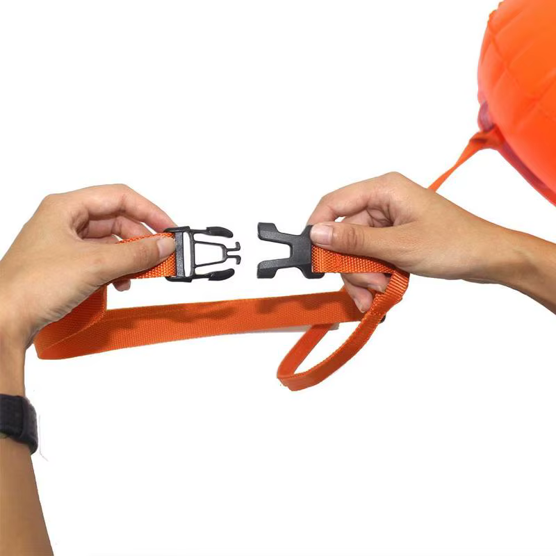 Bouée de natation gonflable en PVC, flotteur de remorquage, airbag étanche avec ceinture de taille pour rafting, fournitures de sécurité pour la natation en plein air