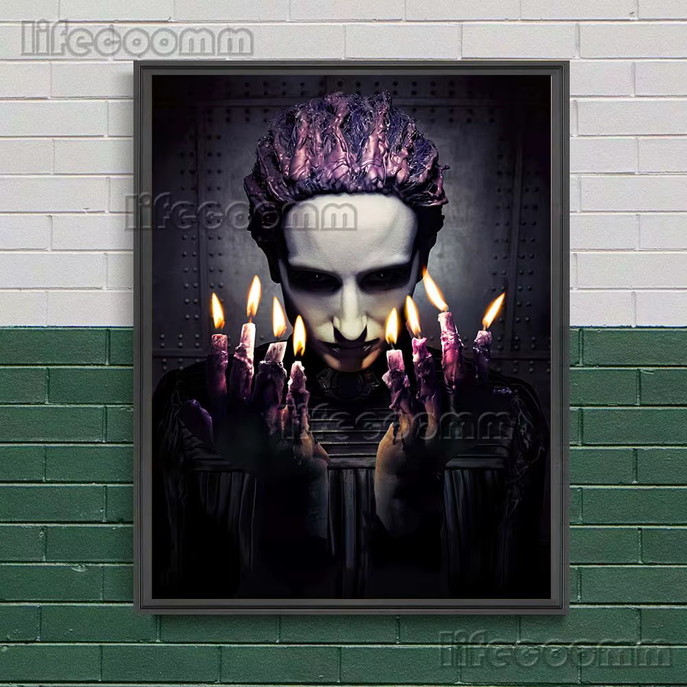 Apocalypse histoire d'horreur abstraite mur Art toile peinture bougie mystérieuse effrayante bougie homme Art affiche impression décoration de la maison