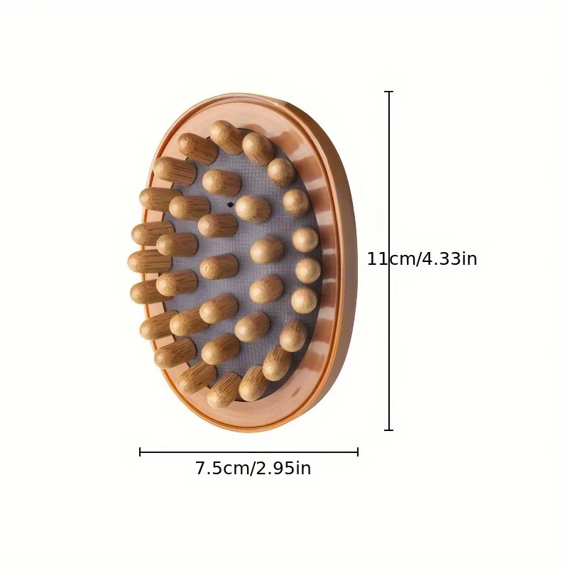Brosse de Massage corporel à coussin d'air, pour la Relaxation des tissus profonds et Gua Sha, poils souples pour les jambes, l'estomac et le dos, 1/2 pièces