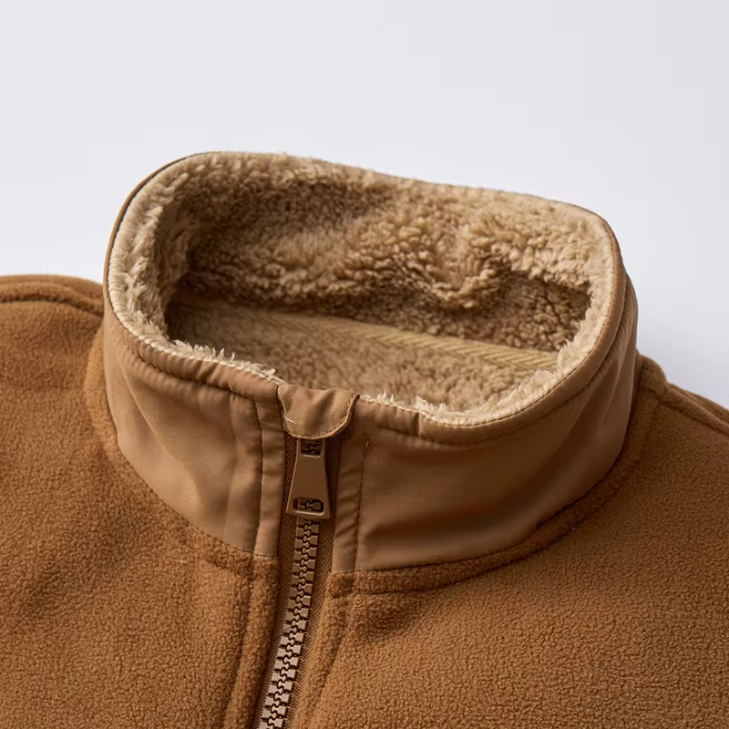 2025 nouvelle veste polaire de chasse d'hiver hommes chaud polaire veste à capuche extérieure multi-poches décontracté pleine fermeture éclair Sport randonnée manteau