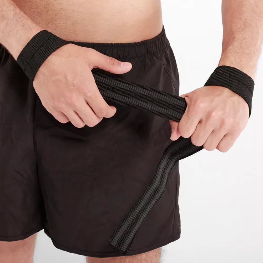 1 paire de sangles antidérapantes d'haltérophilie, sangles de levage mortes pour musculation et dynamophilie