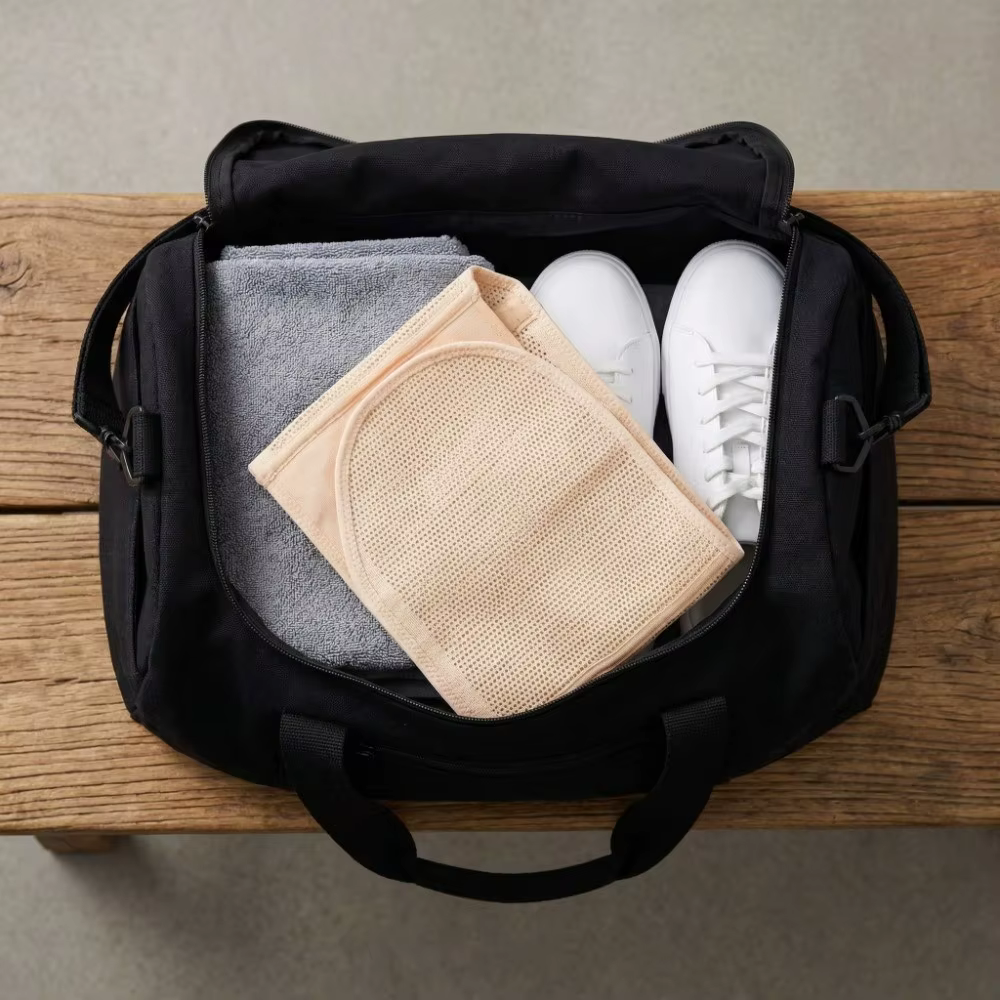 Ceinture de maintien post-partum magnétique en maille fine réglable