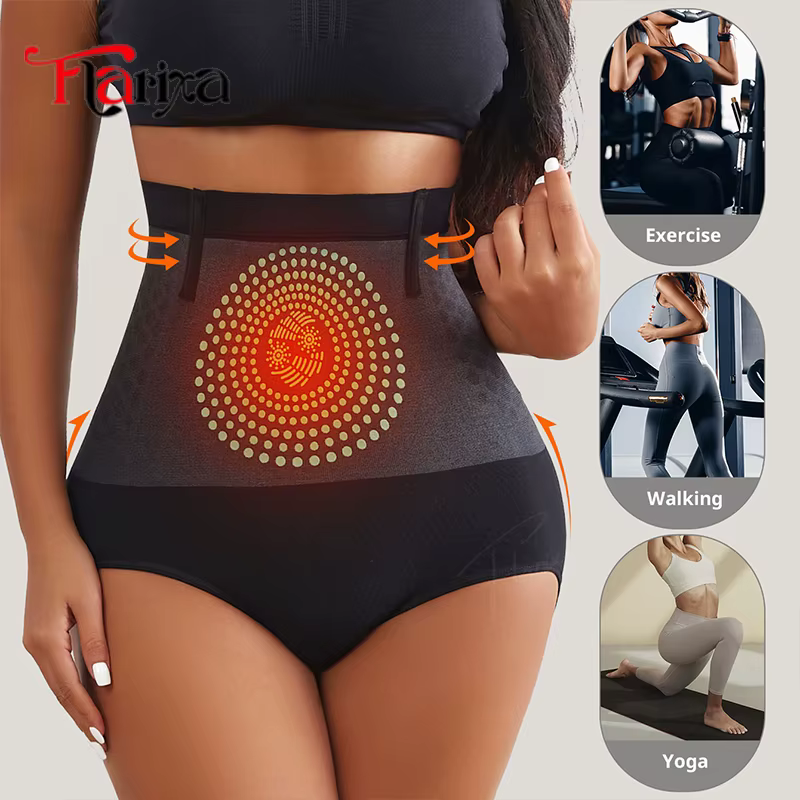 Flarixa ventre contrôle sous-vêtements slips pour femmes taille haute sans couture bout