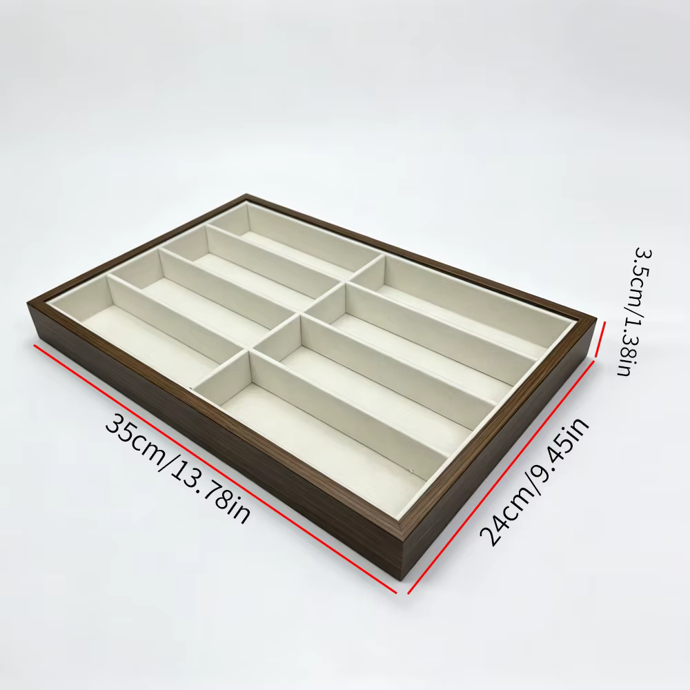 Boîte de rangement Sunshield, une boîte de rangement à huit compartiments pour lunettes de soleil, peut être utilisée pour ranger, présenter et organiser des bijoux et des accessoires
