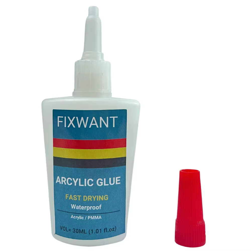 Colle spéciale acrylique transparente pour verre organique, adhésif à séchage super rapide, PMMA, carte PC, plastique ABS