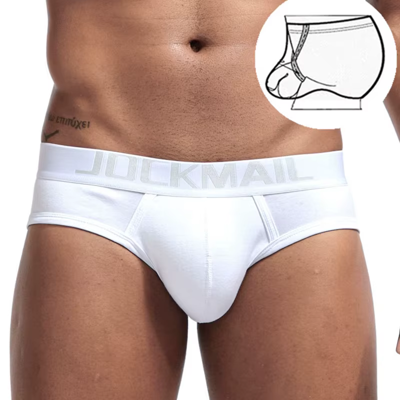 Slip de sport taille basse pour homme, sous-vêtement sexy avec anneau intérieur, short de sport décontracté en coton respirant, culotte grande taille
