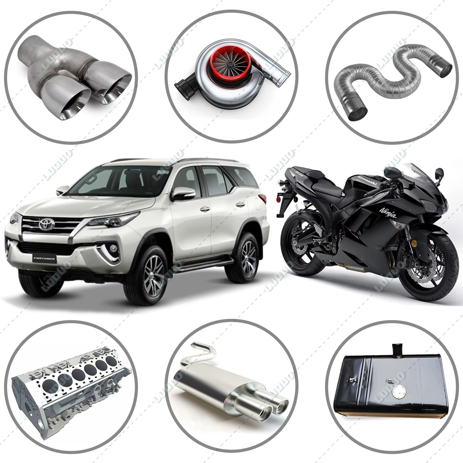 Colle de réparation pour tuyaux d'échappement de voiture et moto, adhésif haute température pour sceller et réparer les fuites des silencieux et des sorties d'échappement