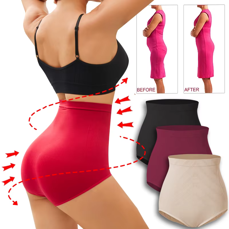 Culotte façonnante taille haute sans couture pour femmes