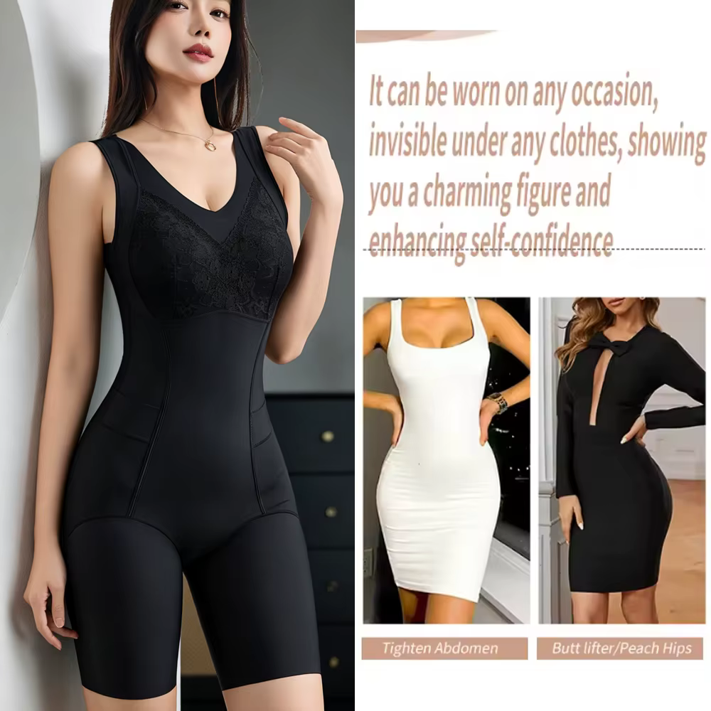 Body gainant intégral sans couture pour femme