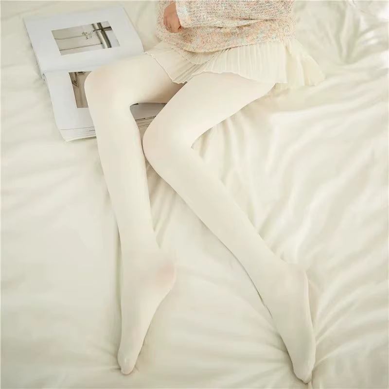 Collants Lolita 120D blanc lait
