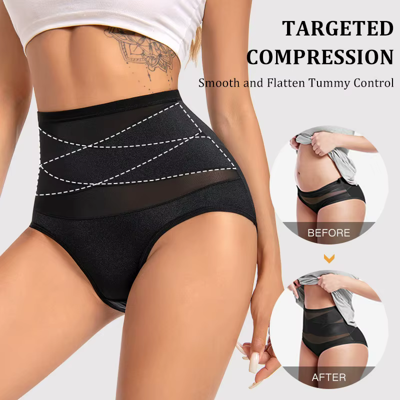 Taille haute en forme de X corps Shaper slips ventre contrôle Shapewear culotte minceur
