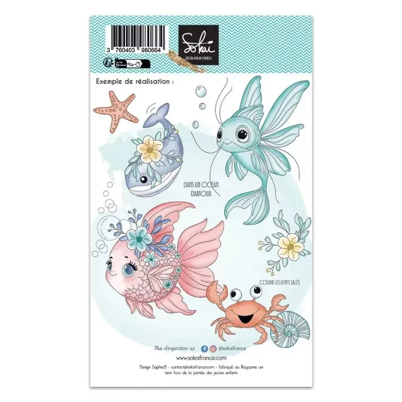 Magnifiques tampons poisson et bateau 2026 pour scrapbooking DIY, artisanat, album photo, décoration faite main