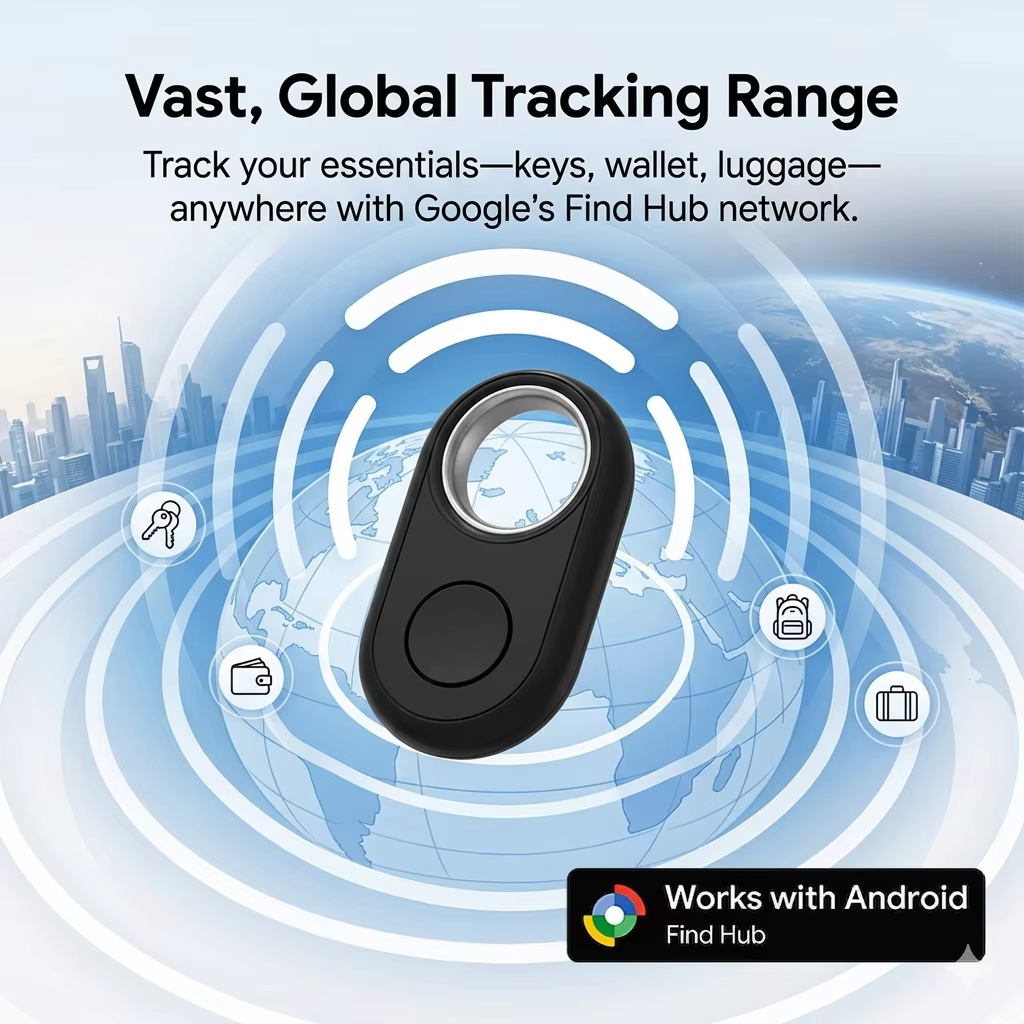 Traceur de localisation pour Pixel Xiaomi Android GMS compatible avec Google Find Hub, localisateur, recherche mondiale, réseau anti-perte, balise intelligente