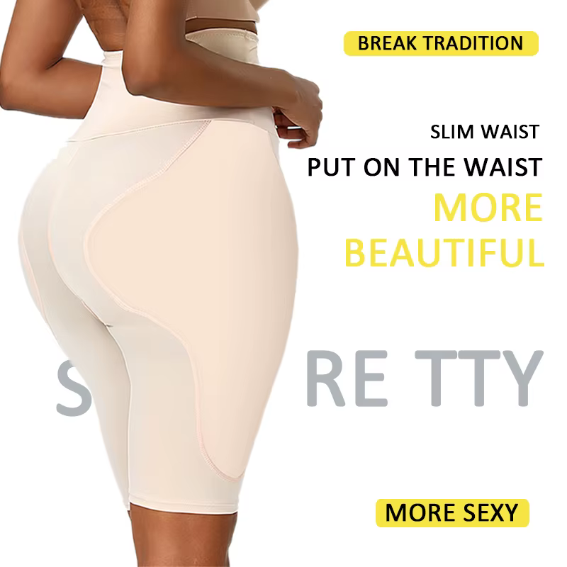 Culotte gainante pour femme avec coussinets pour les hanches