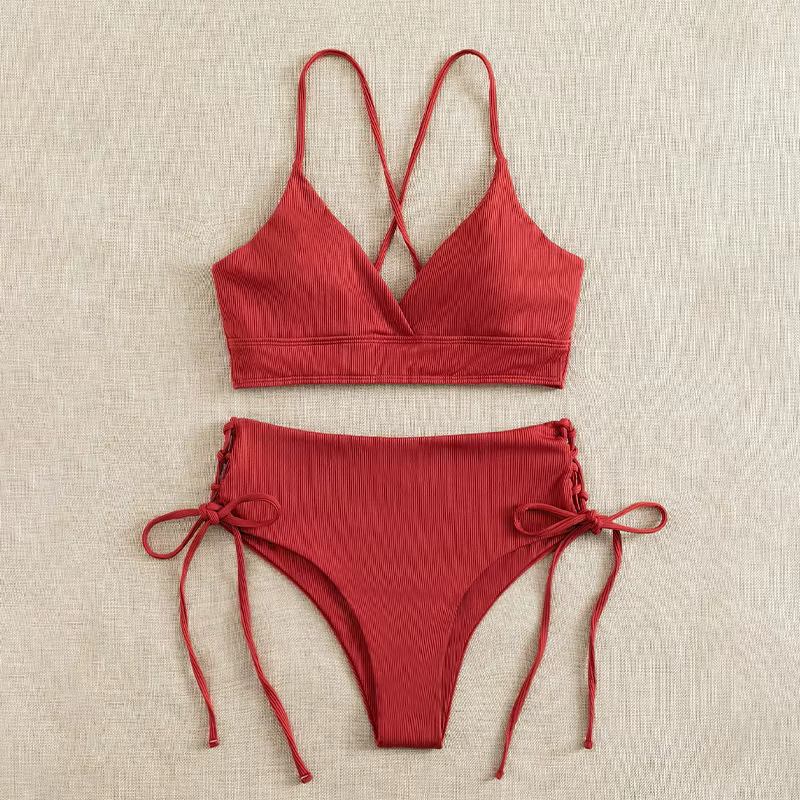 Ensemble Bikini taille haute pour femmes