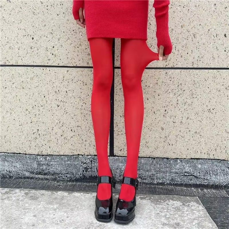 Collants rouges pour femmes