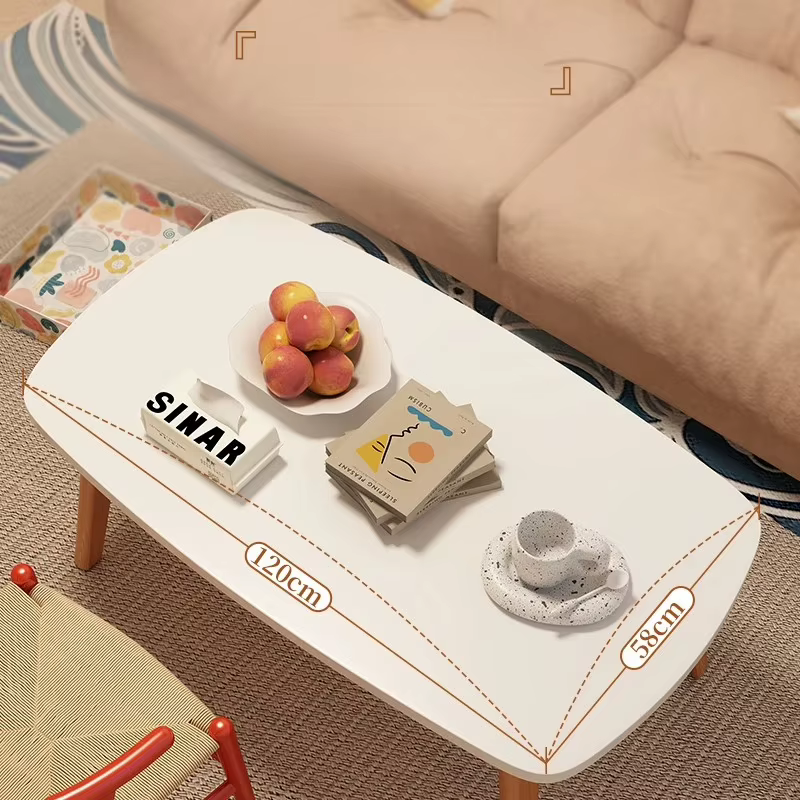 Table basse pliable en bois massif, bureau multifonctionnel peu encombrant pour petit appartement, Table de cuisine moderne minimaliste