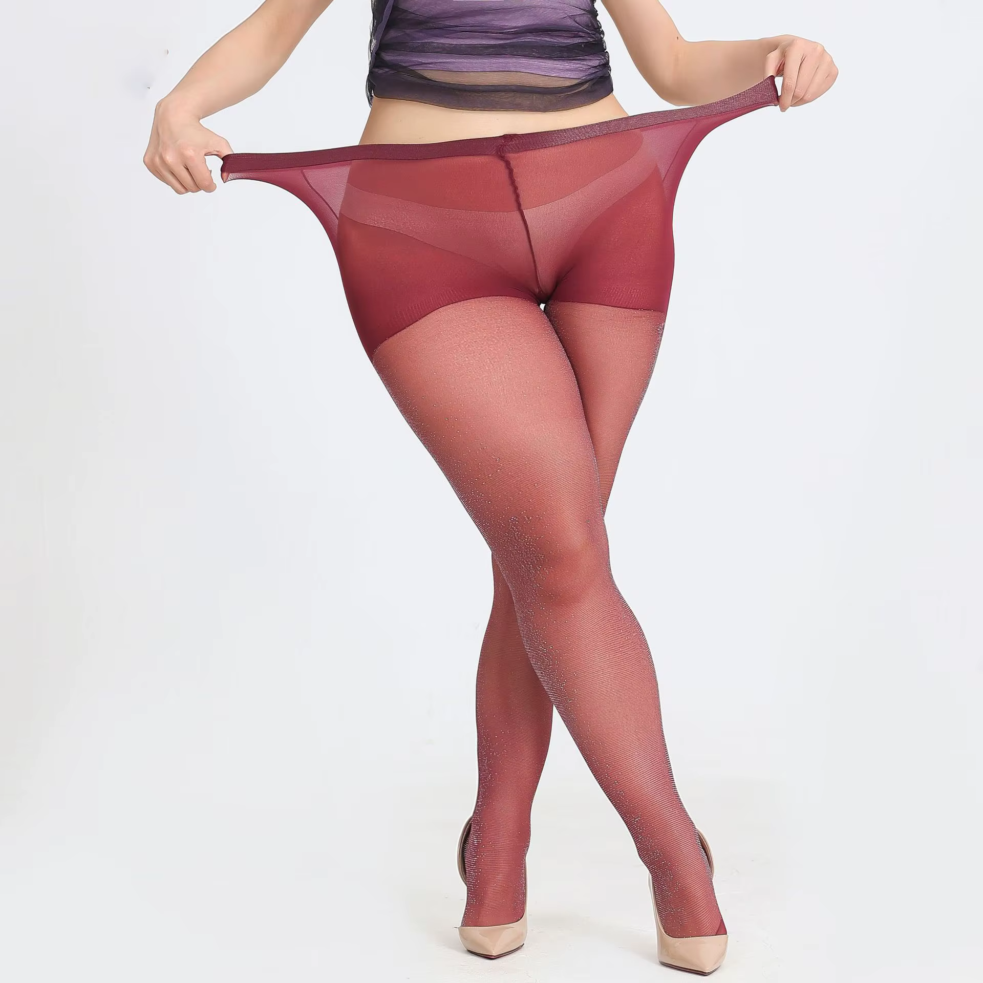 Collants brillants Extra Large pour femmes