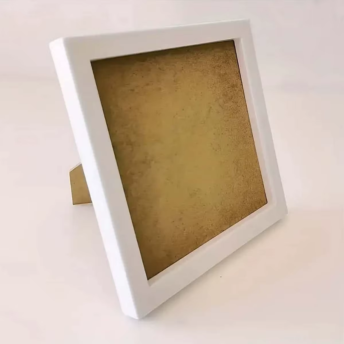 Cadre Photo carré en plastique blanc mignon, auto-montage pour peinture diamant, cadre Photo en point de croix