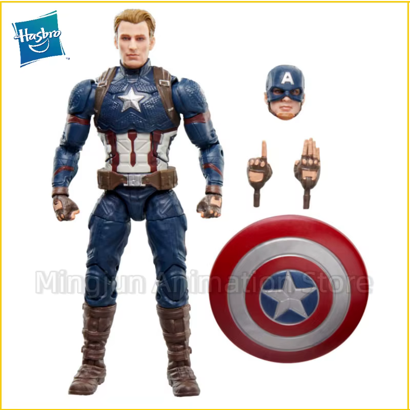 Hasbro Marvel Legends Avengers Endgame Captain America, figurine articulée, collection parfaite et cadeau d'anniversaire