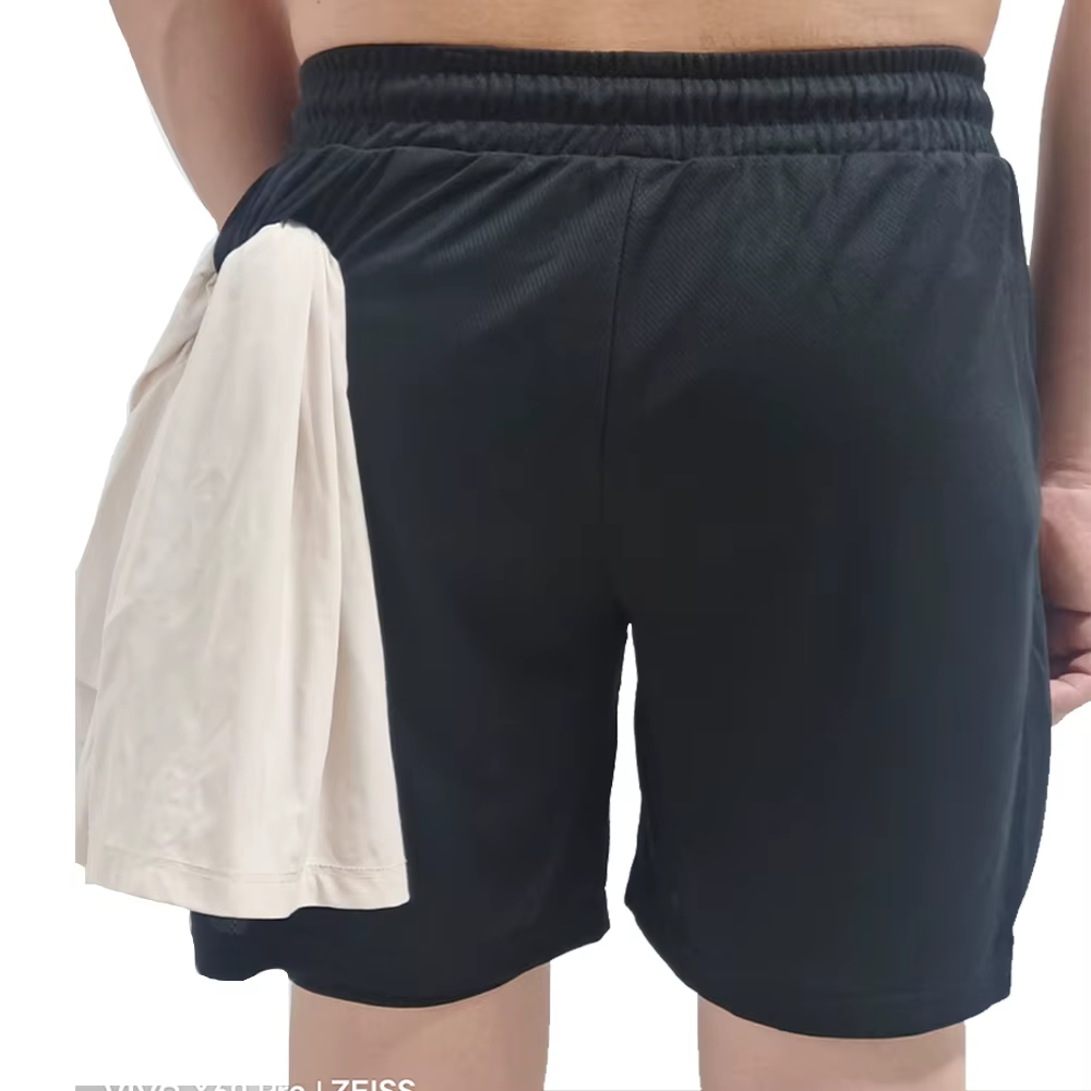 Fury hommes Shorts de course 2 en 1 Double pont Sport Shorts vêtements de Sport Gym Fitness pantalon court entraînement Jogging bas vêtements pour hommes