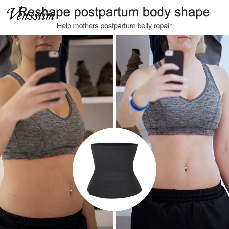 Femmes minceur corps Shaper gaine taille formateur ventre contrôle enveloppement post-partum récupération Shapewear tondeuse ceinture bandes extensibles 3-6M