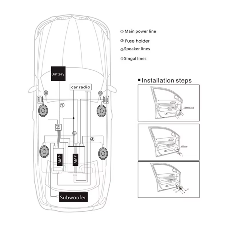 voiture, dôme puissant, stéréo, haut-parleurs Tweeter, haute fréquence, haut-parleur Hifi, livraison directe