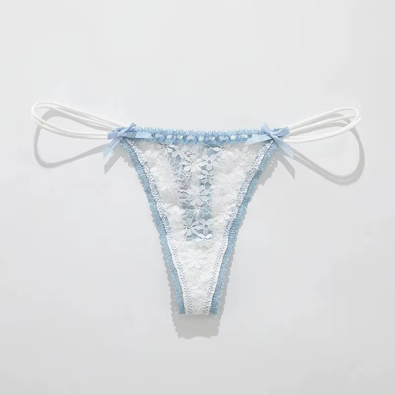 Culottes en dentelle à nœud sexy