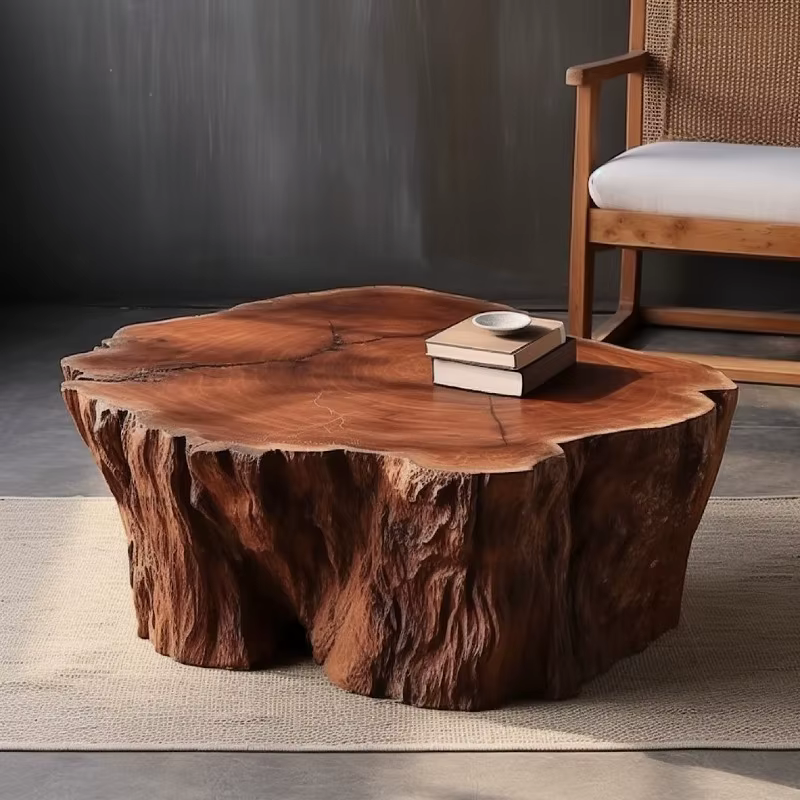 Table basse minimaliste unique, esthétique, gain de place, pour salon, table basse de luxe, table de service, mobilier de patio