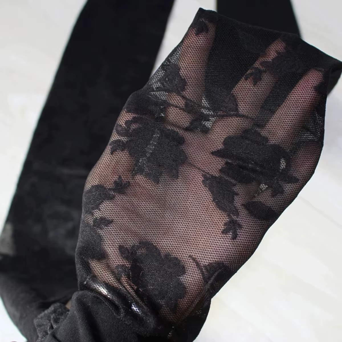 1 paire de collants anti-déchirure pour femmes très extensibles