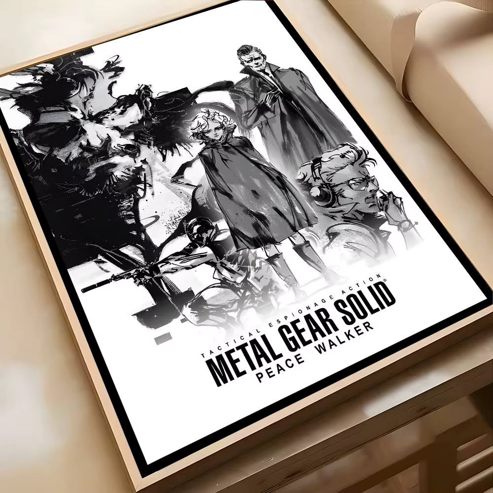 Beau homme jeu m-métal Gear Solid-MT affiche Art peinture affiche avec impressions maison chambre salon décoration cadeau