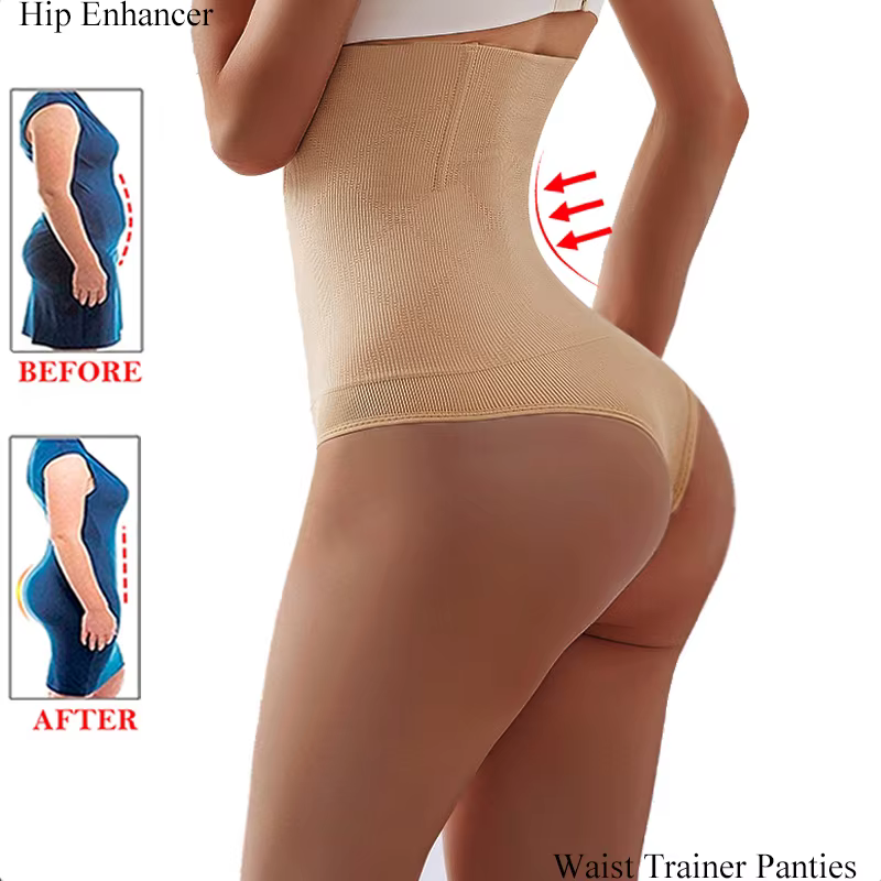 Bout à bout hanche améliorer culotte corps Shaper string sous-vêtements pour femmes taille formateur culotte ventre contrôle Sexy Shapewear