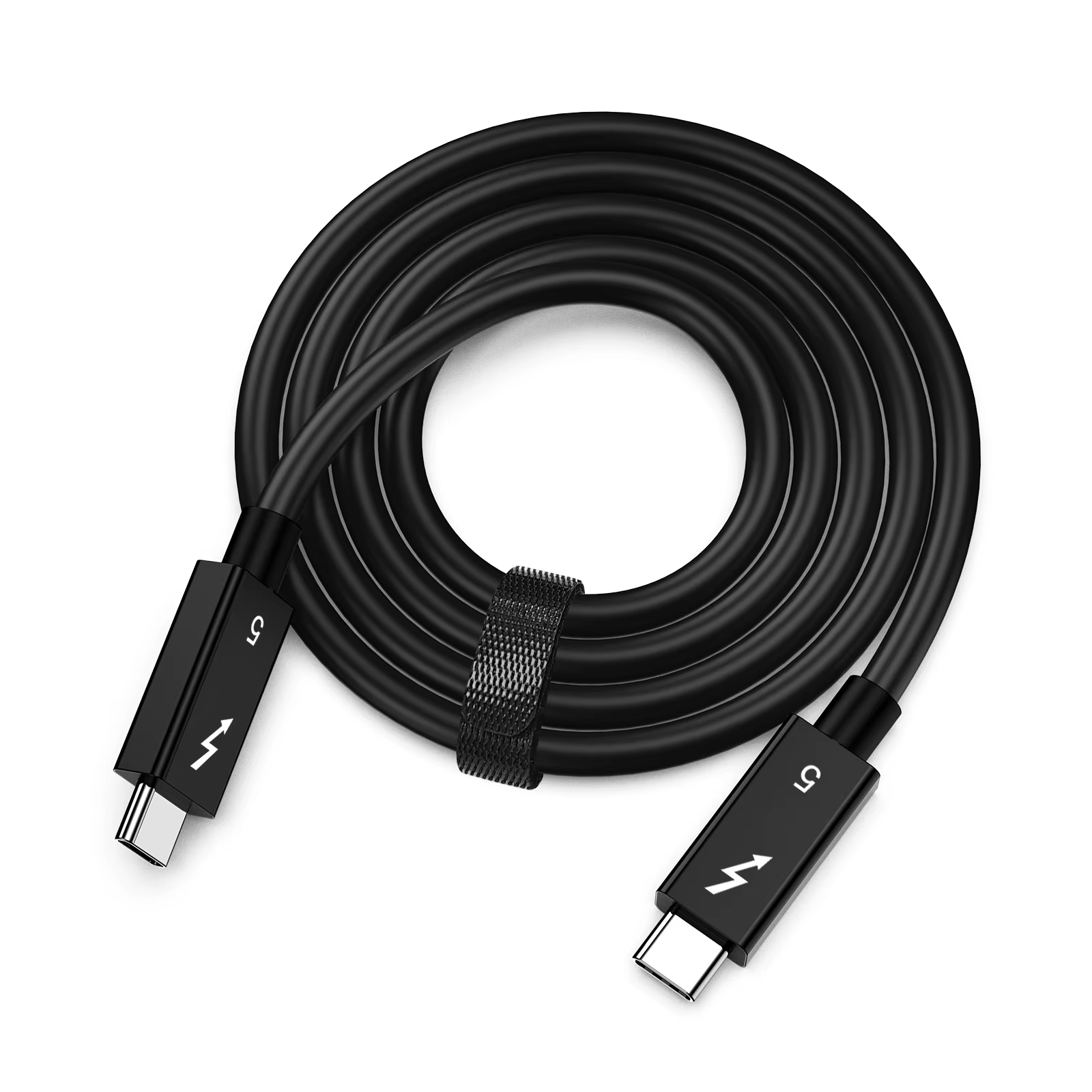 Câble de données Thunderbolt 5 120Gbps 240W 16K Compatible avec Thunderbolt 4 USB4 Transmission complète charge rapide