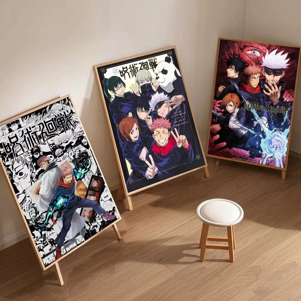 Affiche imprimée Jujutsu Kaisen, pour chambre à coucher, salon, décoration de maison, affiche de dessin animé japonais Yuji Itadori, peinture sur toile, cadeau d'art mural