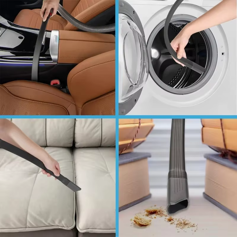 Suceur Flexible, Compatible avec l'aspirateur sans fil V7,V8,V10,V11,V12,V15 pour évent de sèche-linge, détails de voiture, nettoyage des espaces et des coins
